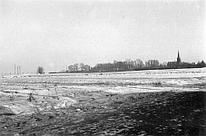 Blick auf Geyen im Winter 1940