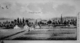 Deckblatt: Ortsansicht Geyen - Detail aus einer fr&uuml;hen Geyener Postkarte