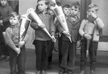 Einschulung in Geyen 1958