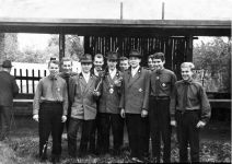 Jungsch�tzen mit Jungsch�tzenk�nig G�nter Esser in Geyen